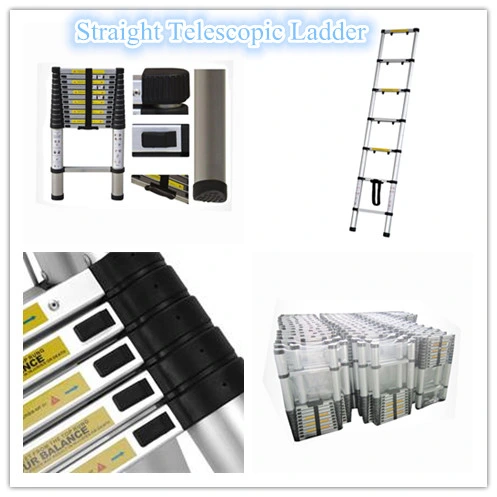 Single Step Aluminium 3.8m Straight Telescopic Ladder with En131 Certificate