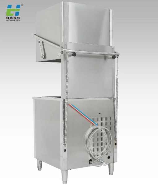 Wholesale Restaurant Kitchen Equipment Free Standing Hood Type Commercial Dishwasher with Window