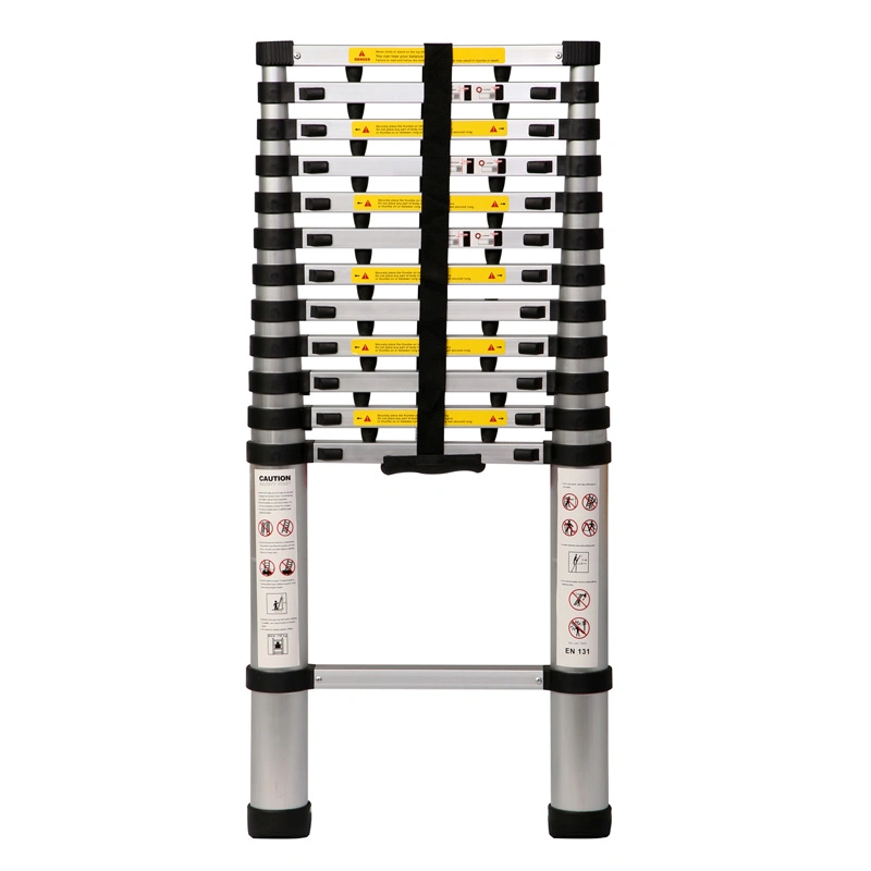 Single Step Aluminium 3.8m Straight Telescopic Ladder with En131 Certificate